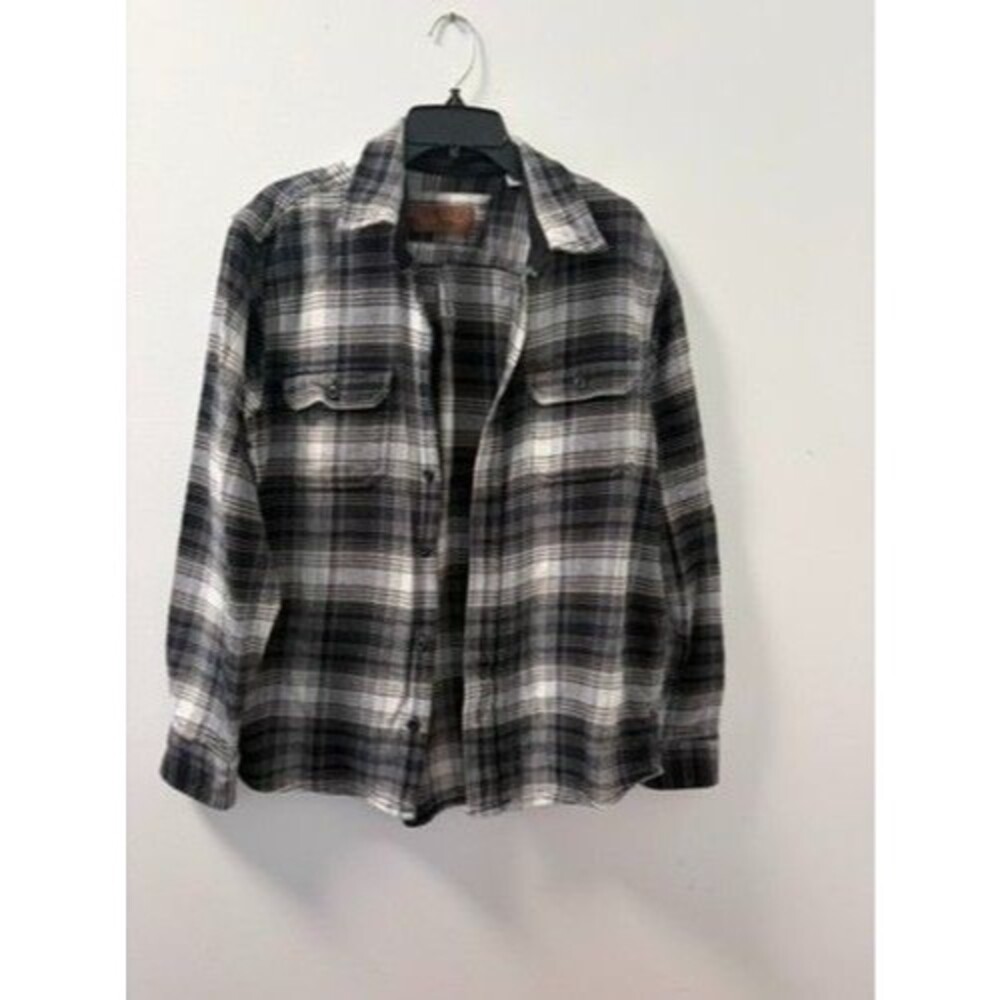 Orvis Lumberjack Mens M Cabincore Button-Up Fleece-lined Collar Area